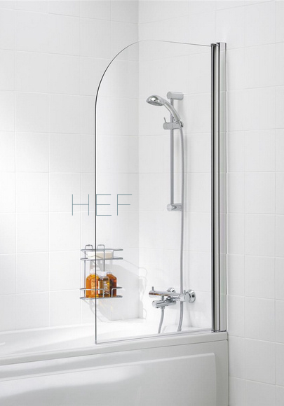 6mm straight shower bath screen